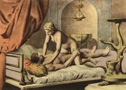 Édouard-Henri Avril's image of the woman on top position