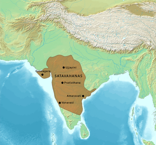 ملف:Map of the Satavahanas.png