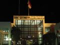 The Egyptian arrivals hall at night.