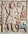 Ancient Parthian carving of the god Nergal from Hatra, dating to the first or second century AD