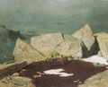 Hochgebirge mit Gemsen