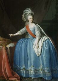 المكلة ماريا الأولى من البرتغال، أواخر ع. 1700.