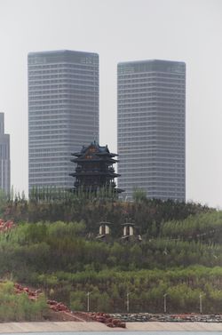 Ulan Moron Site Lake in Ordos City
