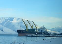 Bulk Carrier Sider King at Adventfjorden