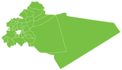 موقع ناحية الحجر الأسود في محافظة ريف دمشق