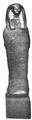 Mummified entrail with cartonnage mask from KV46.