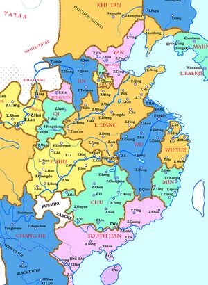 Location of Chu (Ten Kingdoms)