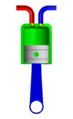 Simplified piston animation.