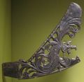 Jaw harp handle, horn with brass studs
