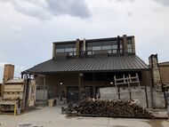 A kiln yard with multiple kilns
