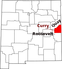Map of New Mexico highlighting كوري