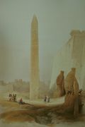 مسلة في الأقصر ( من لوحات روبرتس )