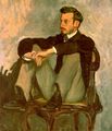 Portrait of Renoir, 1867, oil on canvas