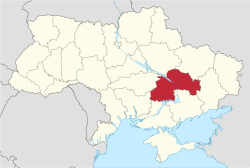 أبلاست دنپروپتروڤسك Dnipropetrovsk Oblastموقع