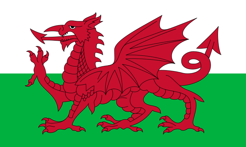 ملف:Flag of Wales.svg