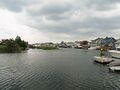 Houses placed on Hawtree Creek in Howard Beach, Queens.