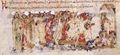 The accomplices of Michael II step forth to be honoured (Fol. 42r bottom)