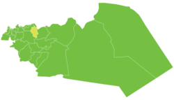 موقع ناحية عين النسر في محافظة حمص