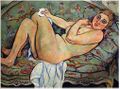 العارية المستلقية، 1928، رسم سوزان ڤالادون.