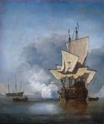المعلقتان طلقة المدفع ونفخة الريح (ح. 1680)، في مجموعة المتحف الملكي بأمستردام