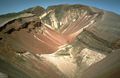 The fissure formed by the 1886 eruption of Mount Tarawera, an example of a fracture zone eruption.