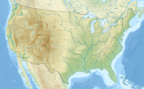 Map showing the location of Yellowstone National Park
