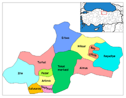 أقضية محافظة توقاد