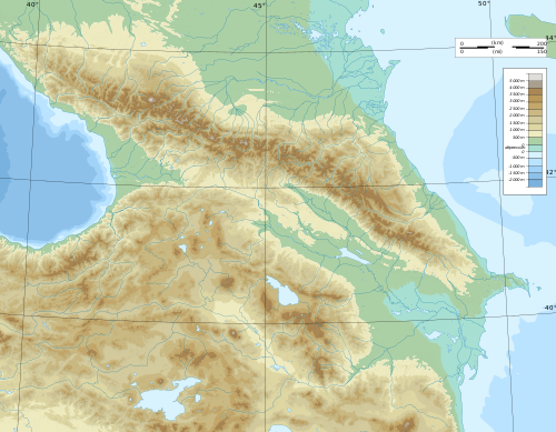 الحرب الروسية الفارسية (1804-1813) is located in جبال القوقاز