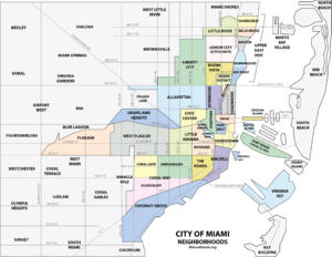 Little Havana neighborhood within the city of Miami