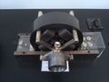 A copy of the two phase induction motor from 1887. The original Tesla induction motor from 1887 is in Imperial College London.[2]