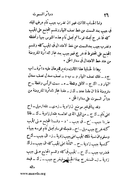 ملف:رسالة دوائر السموت في الأسطرلاب.pdf