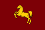 Flag of the State of Hanover (1946).svg